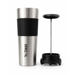 Sınav Filtreli Metal French Press Termos 500 Ml