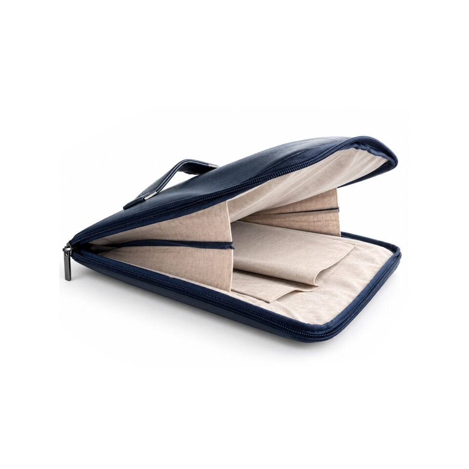 Sınav Fermuarlı Deri Tablet & Evrak Çantası
