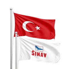 Sınav Gönder Bayrağı 100*150