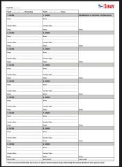 YOKLAMA FİŞSİZ DERS DEFTERİ