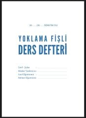 CİLTLİ YOKLAMA FİŞLİ DERS DEFTER