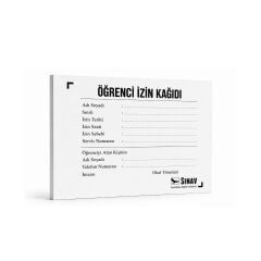 ÖĞRENCİ İZİN KAĞIDI