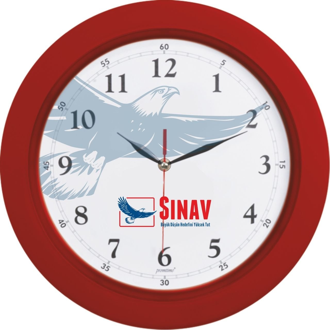Sınav Kırmızı Sınıf Saati 36 Cm