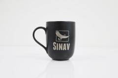 SİYAH PORSELEN KUPA