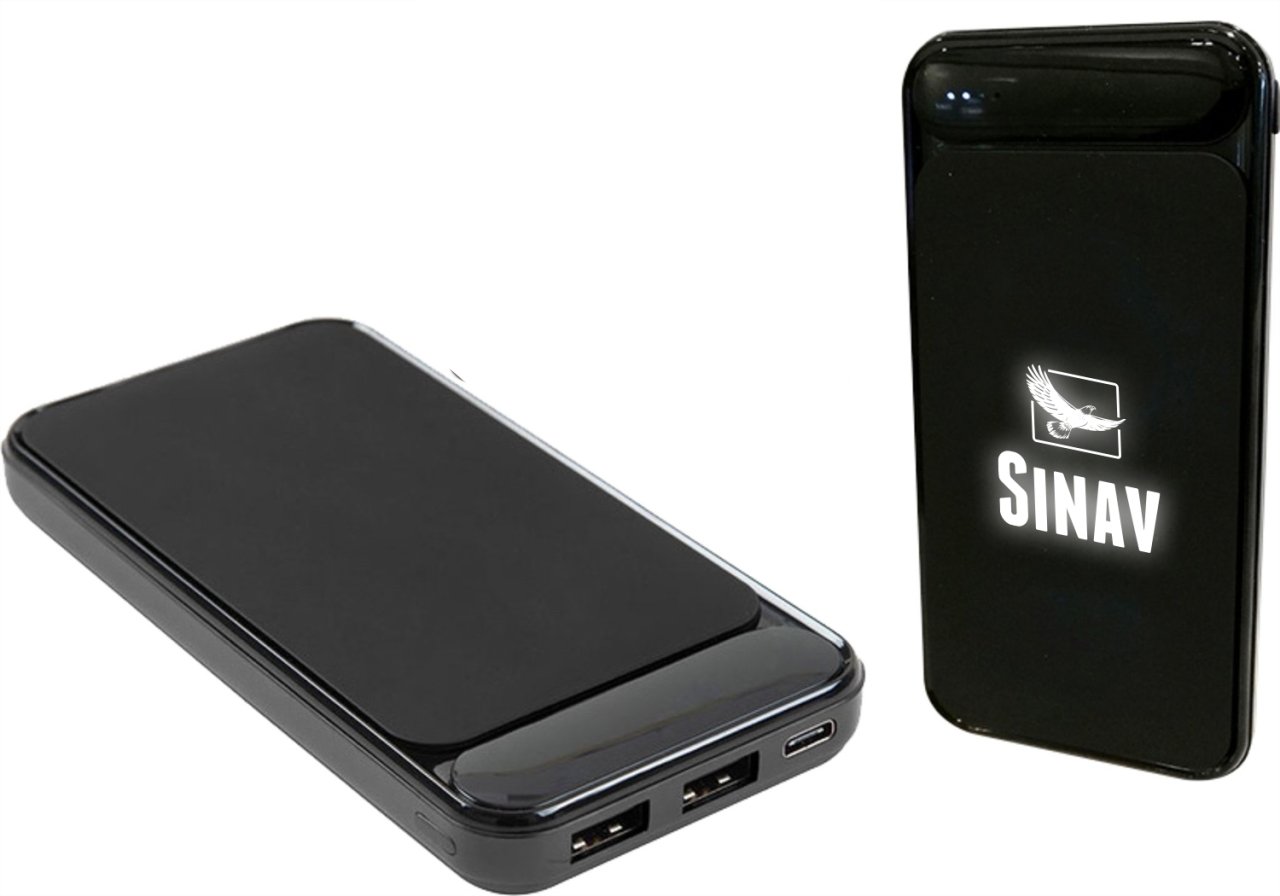 Kauçuk Işık Kazıma Powerbank 10000 Mah